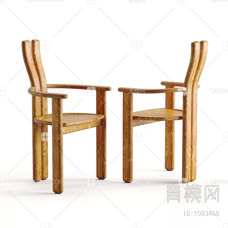 木椅3D模型下载【ID:1083468】