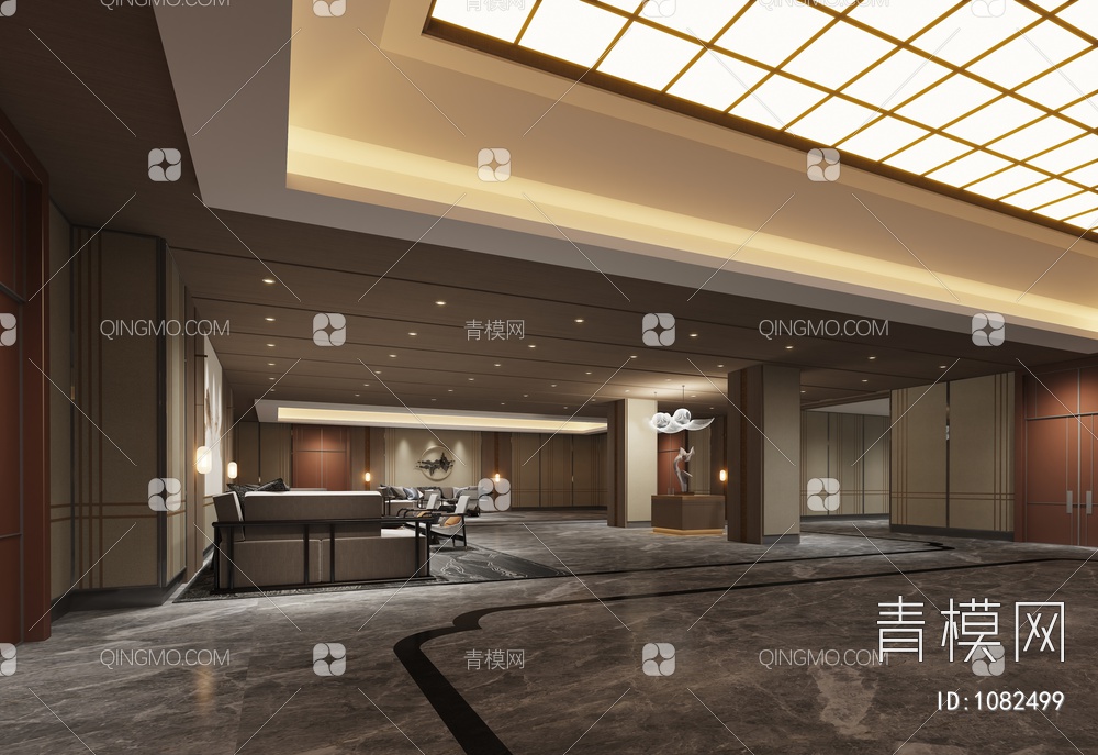 酒店大堂3D模型下载【ID:1082499】