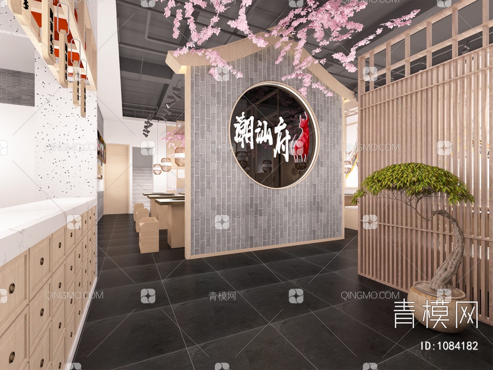 火锅店 餐饮店3D模型下载【ID:1084182】