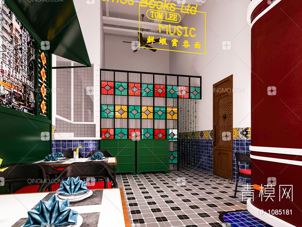 餐厅 火锅店3D模型下载【ID:1085181】