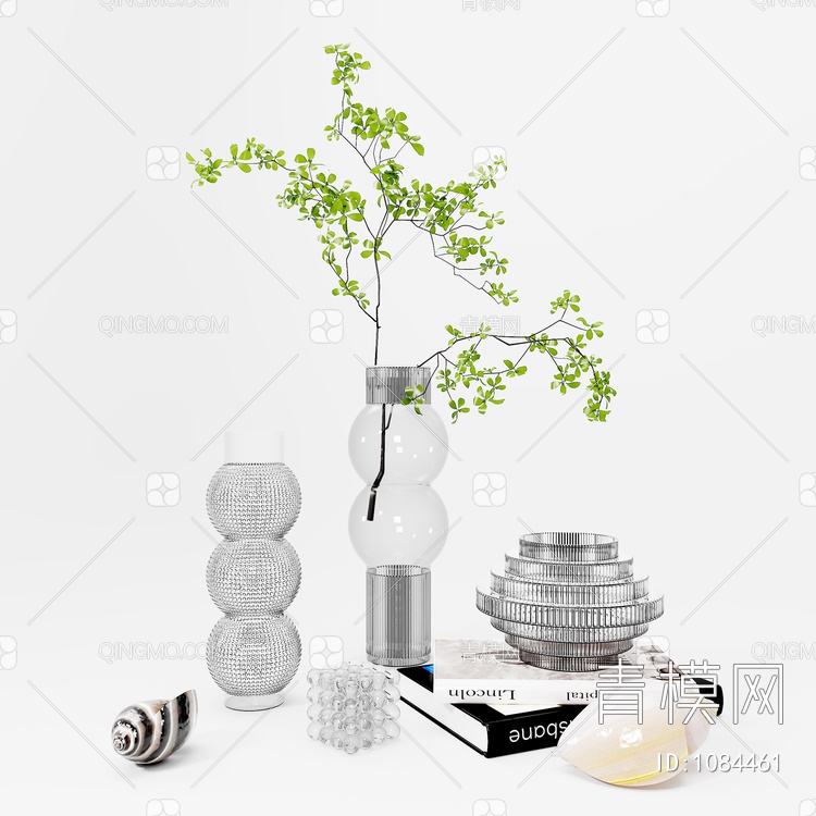 水生植物 植物 玻璃饰品  绿植饰品 绿植3D模型下载【ID:1084461】