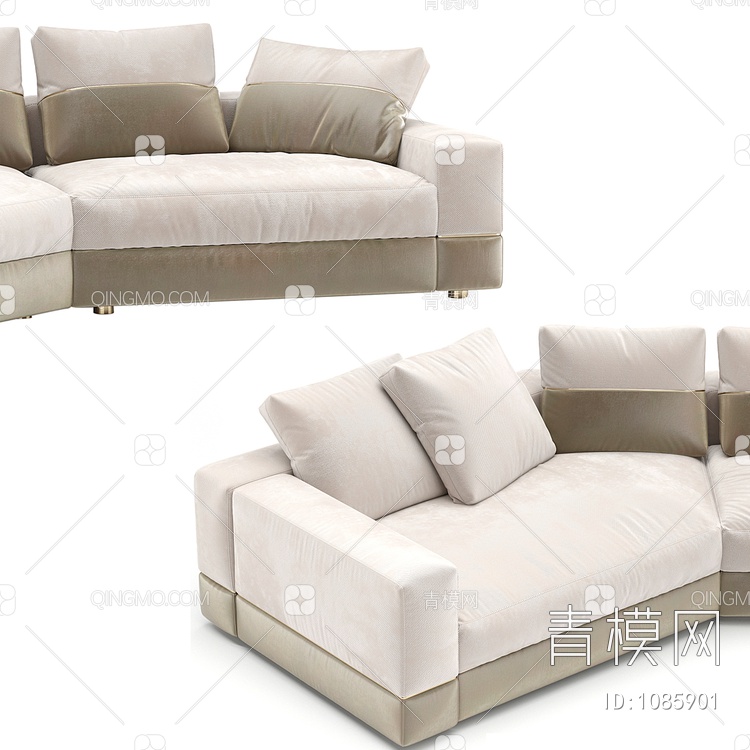 多人沙发3D模型下载【ID:1085901】