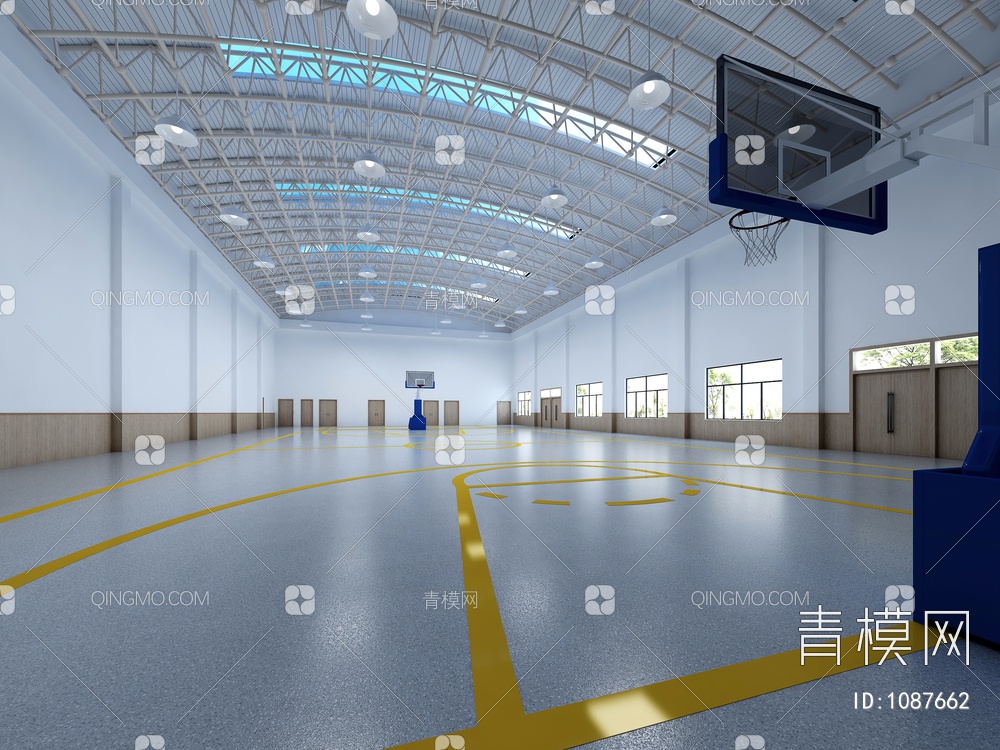 篮球场3D模型下载【ID:1087662】