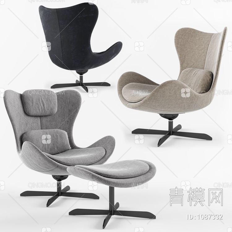椅子3D模型下载【ID:1087332】