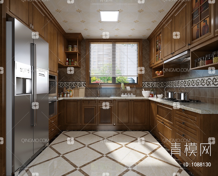 厨房 橱柜厨具 微波3D模型下载【ID:1088130】