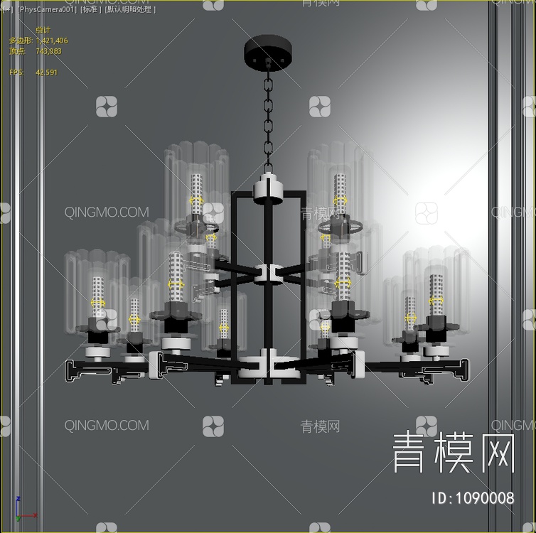 吊灯SU模型下载【ID:1090008】