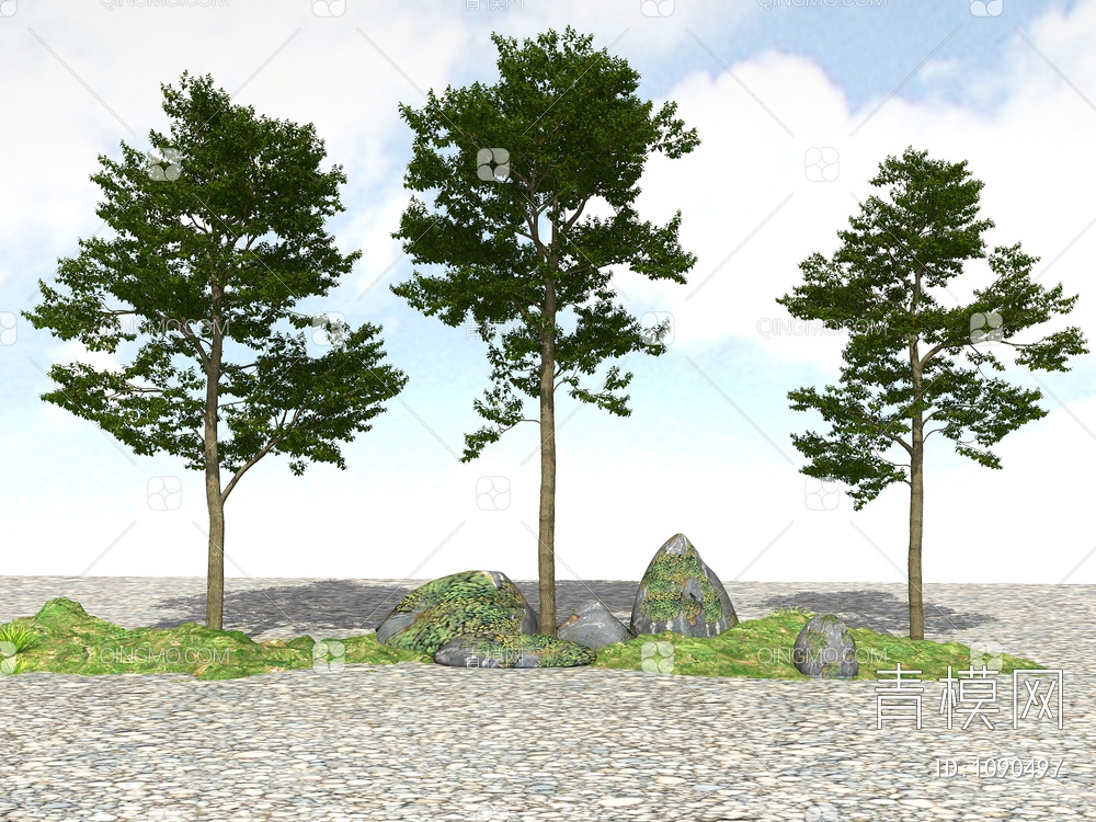 树 景观树3D模型下载【ID:1090497】
