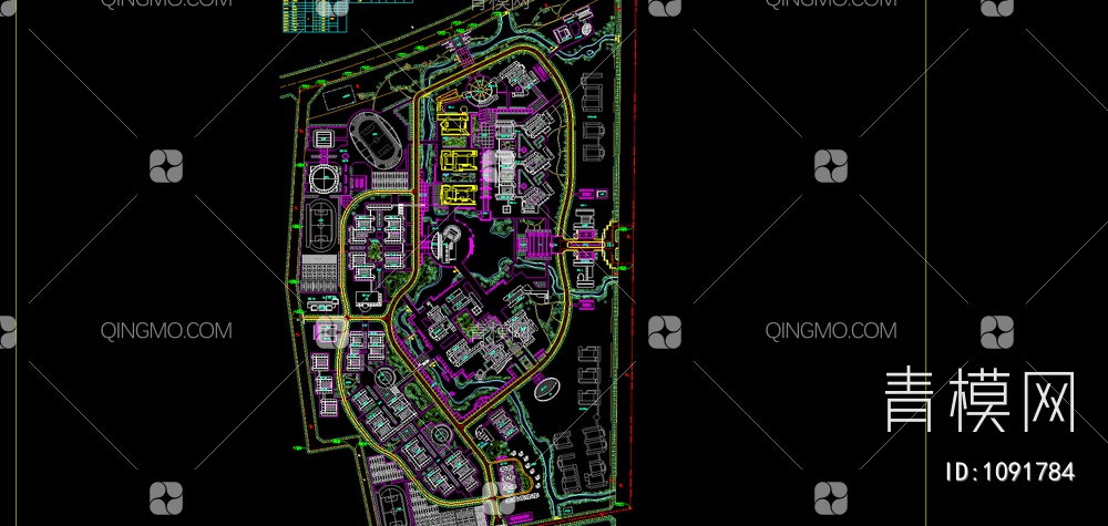 某大学总平面布置图【ID:1091784】