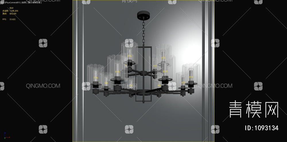 吊灯SU模型下载【ID:1093134】
