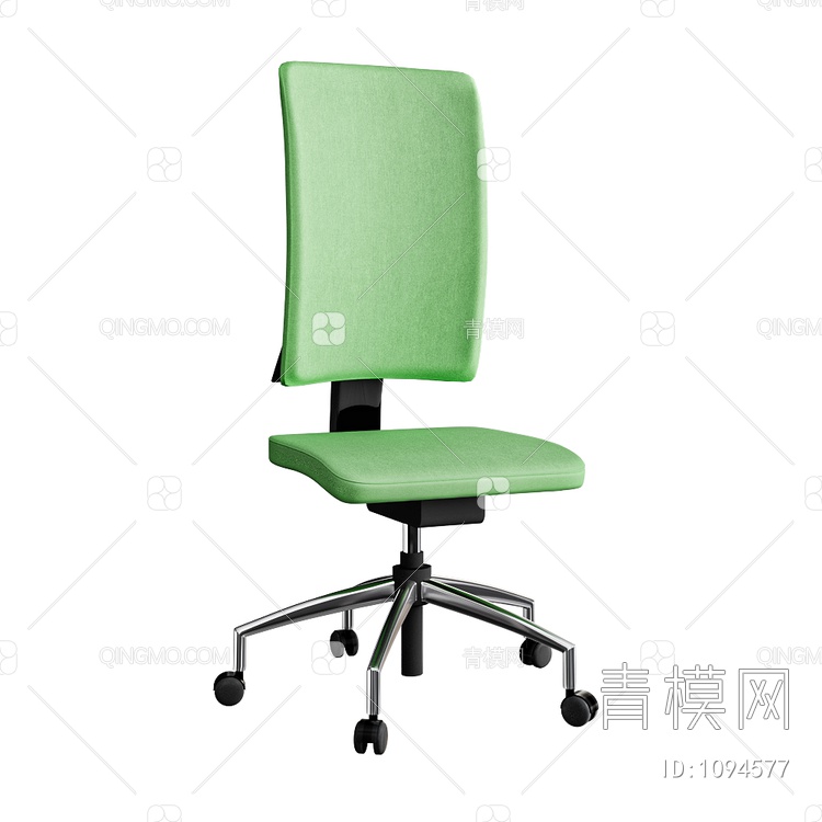 绿色办公椅3D模型下载【ID:1094577】