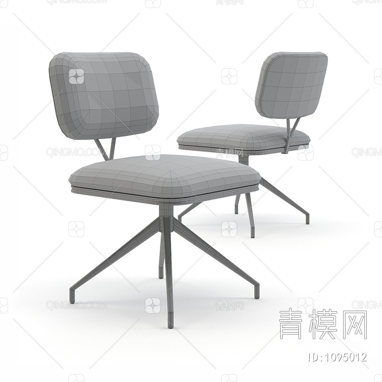 格菱皮革休闲椅3D模型下载【ID:1095012】