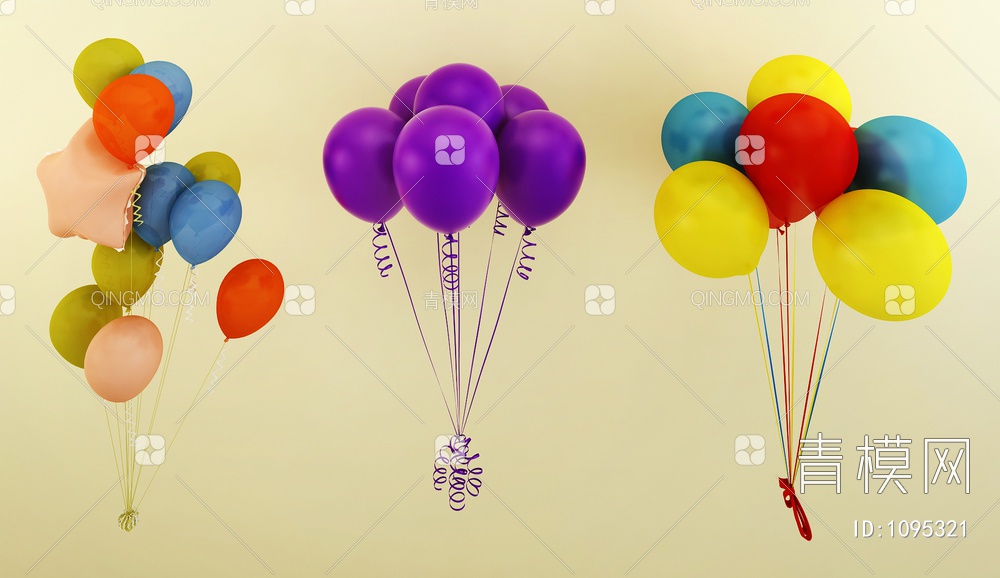 儿童气球玩具3D模型下载【ID:1095321】