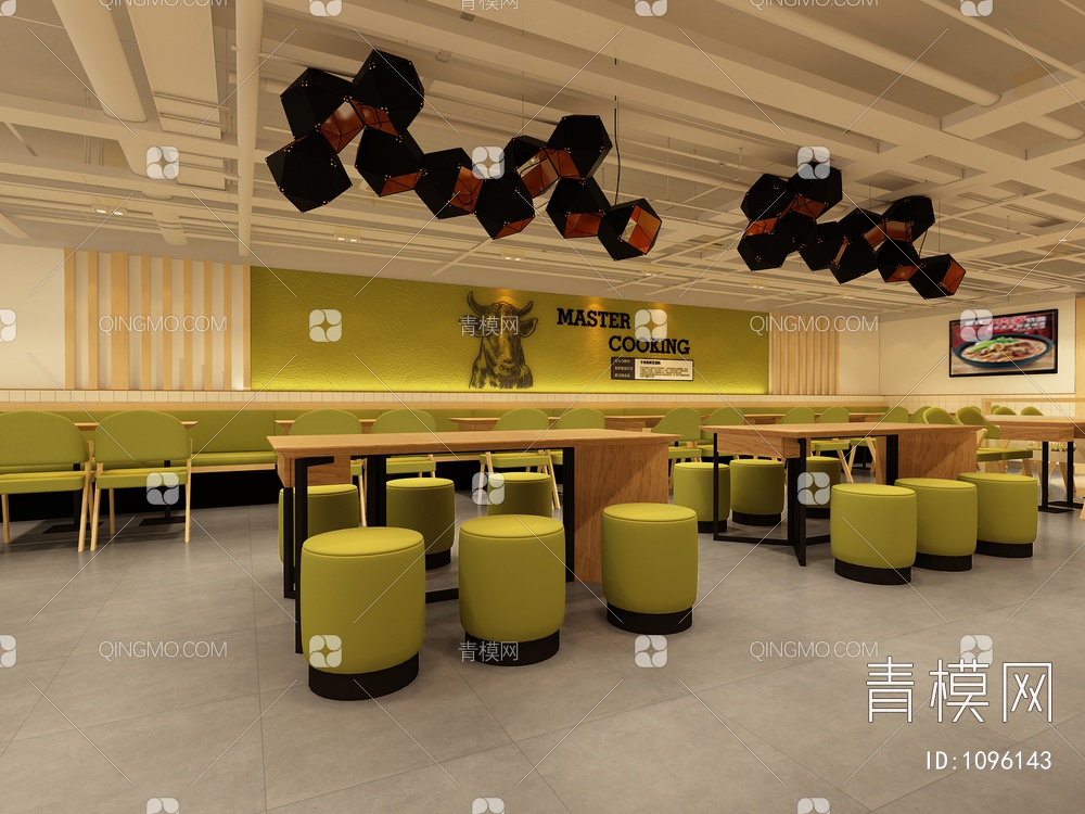 餐厅店面3D模型下载【ID:1096143】