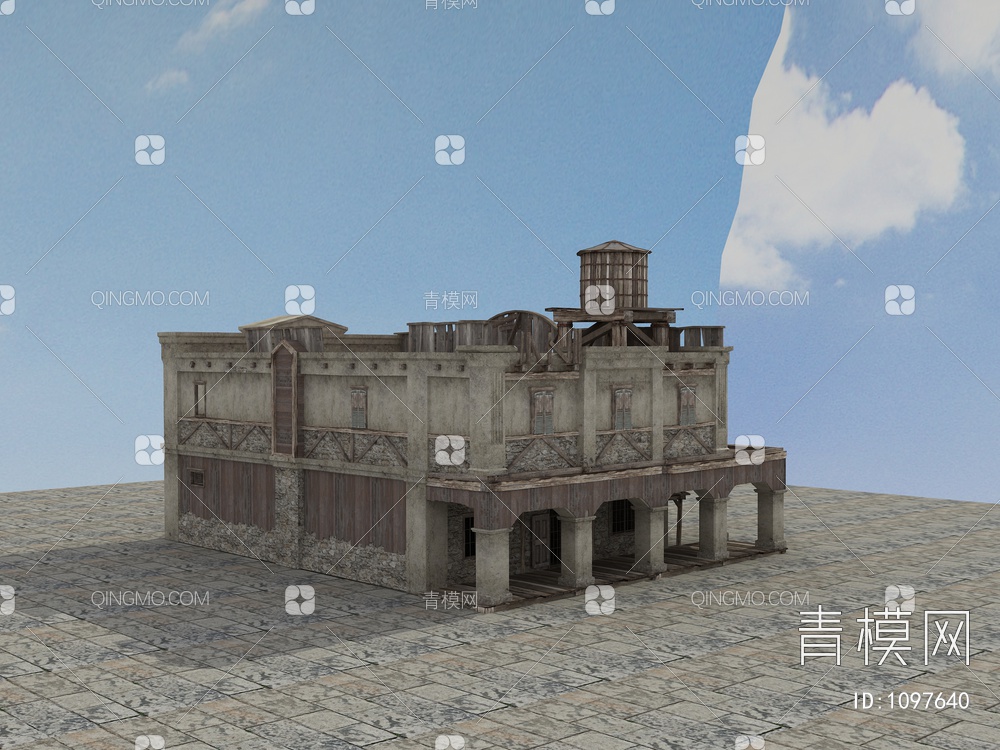 老房子、木房子、瓦房、土房3D模型下载【ID:1097640】