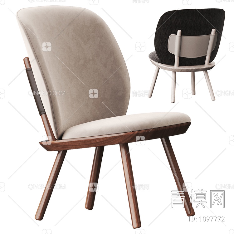 休闲单椅3D模型下载【ID:1097772】