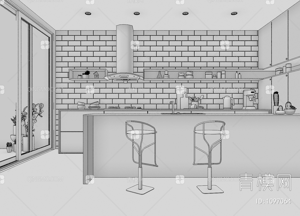 厨房3D模型下载【ID:1097064】