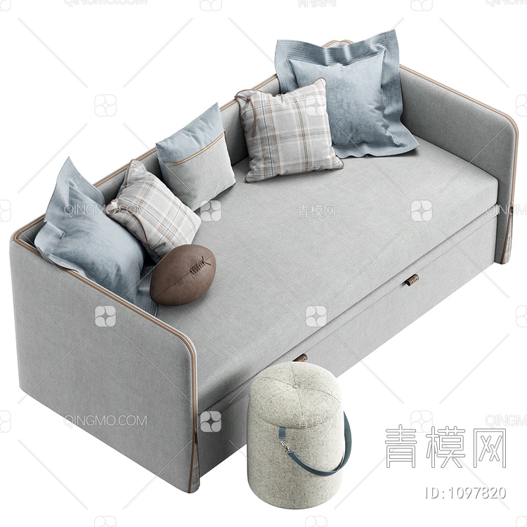 沙发床 手提凳3D模型下载【ID:1097820】