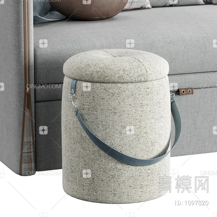 沙发床 手提凳3D模型下载【ID:1097820】