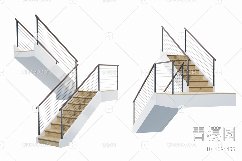 扶手楼梯3D模型下载【ID:1096455】