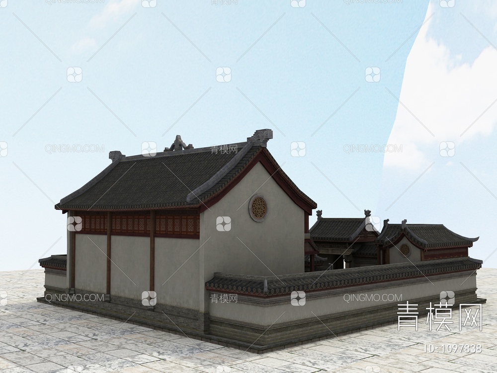 老房子、木房子、瓦房、土房、3D模型下载【ID:1097838】