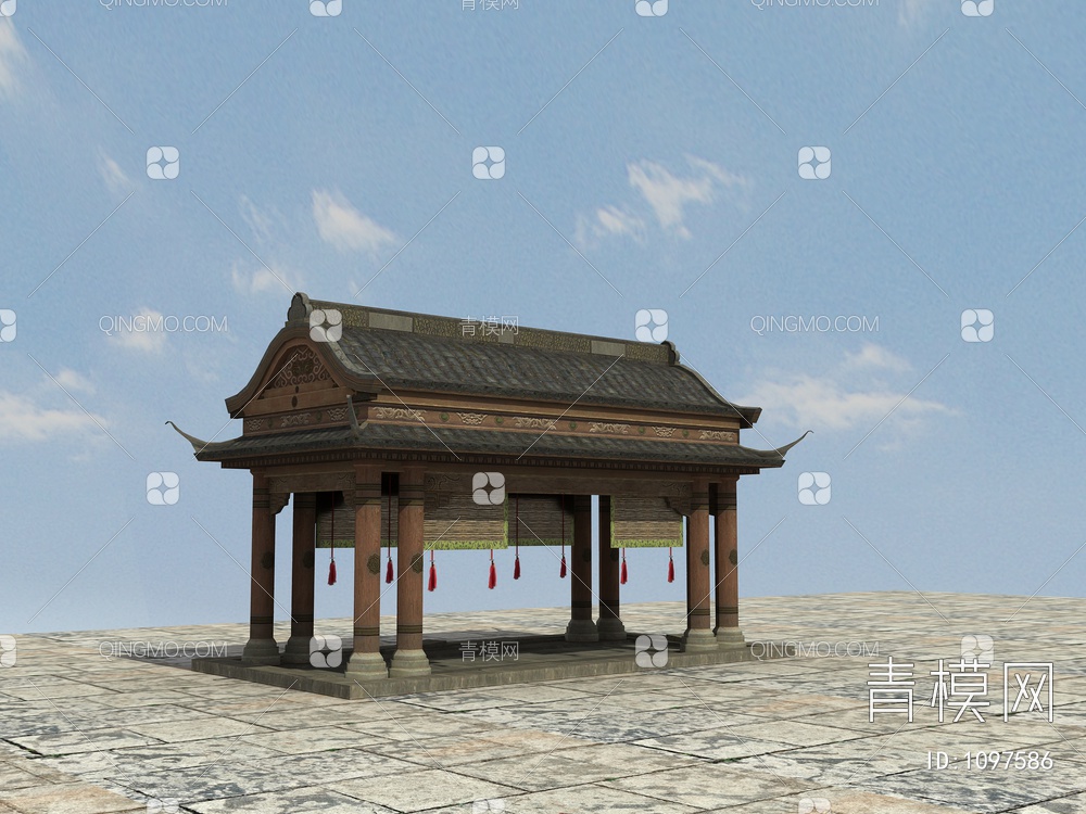 老房子、木房子、瓦房、土房3D模型下载【ID:1097586】