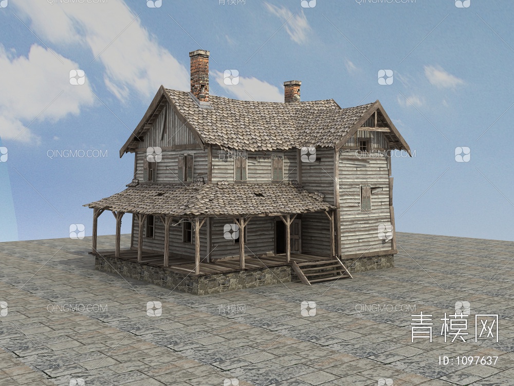 老房子3D模型下载【ID:1097637】
