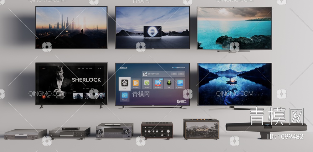 电视音响SU模型下载【ID:1099482】