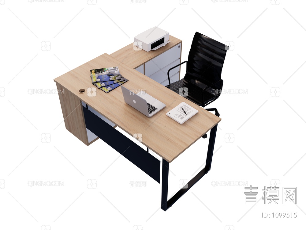 办公桌椅组合SU模型下载【ID:1099515】