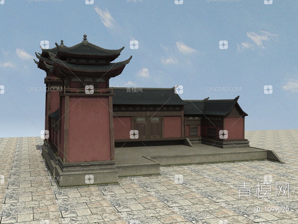 老房子、木房子、瓦房、土房、毛草房3D模型下载【ID:1099020】