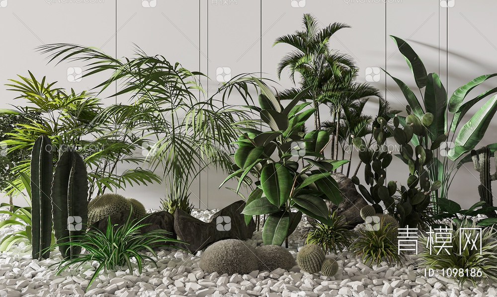 植物堆3D模型下载【ID:1098186】