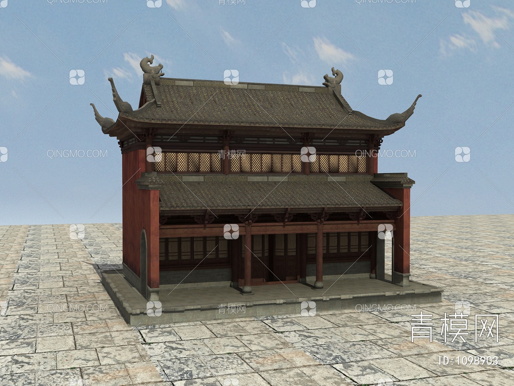 老房子、木房子、瓦房、土房、毛草房3D模型下载【ID:1098903】