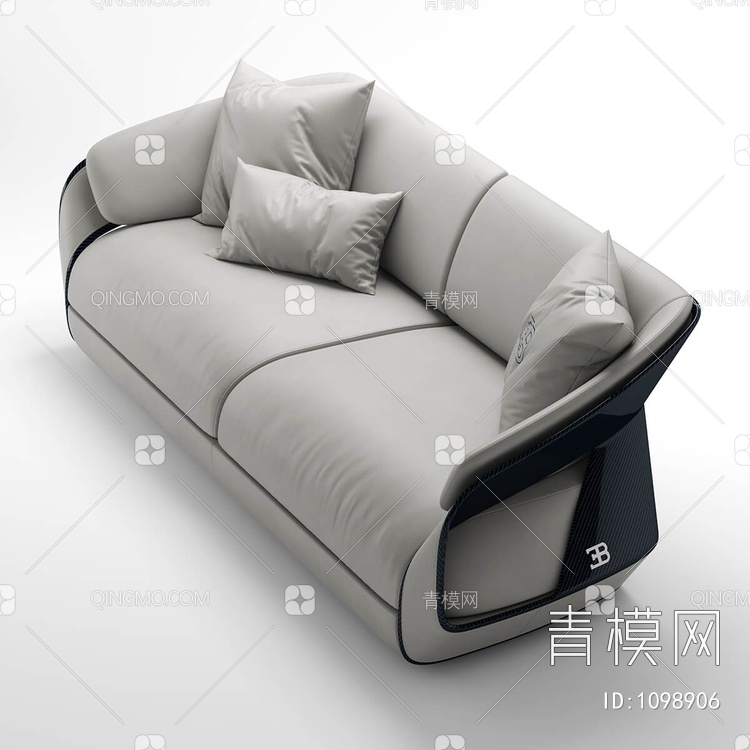 意大利双人沙发3D模型下载【ID:1098906】