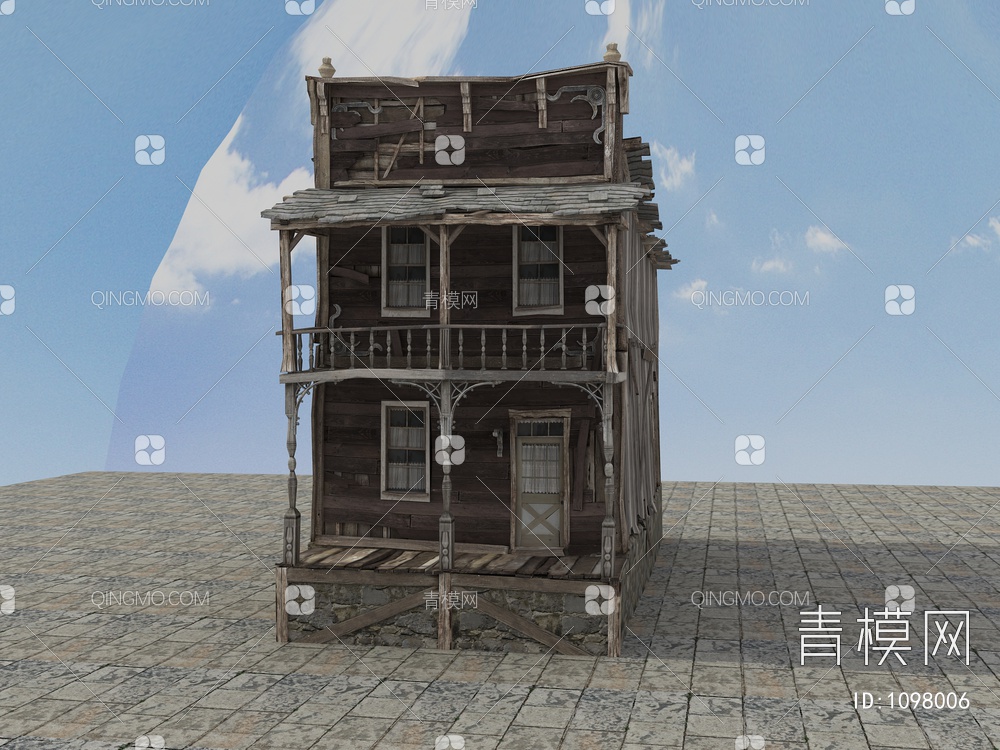 老房子、木房子3D模型下载【ID:1098006】