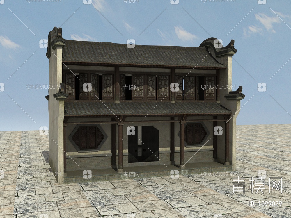 老房子、木房子、瓦房、土房、毛草房3D模型下载【ID:1099029】
