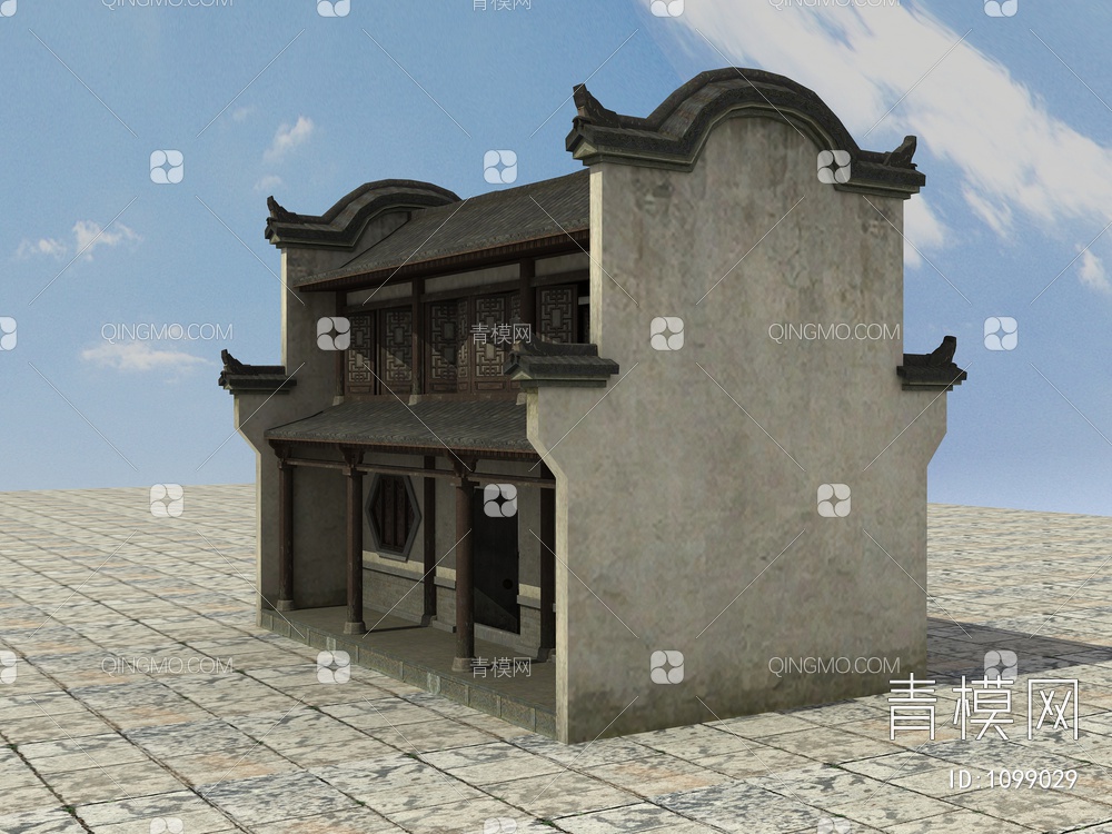 老房子、木房子、瓦房、土房、毛草房3D模型下载【ID:1099029】