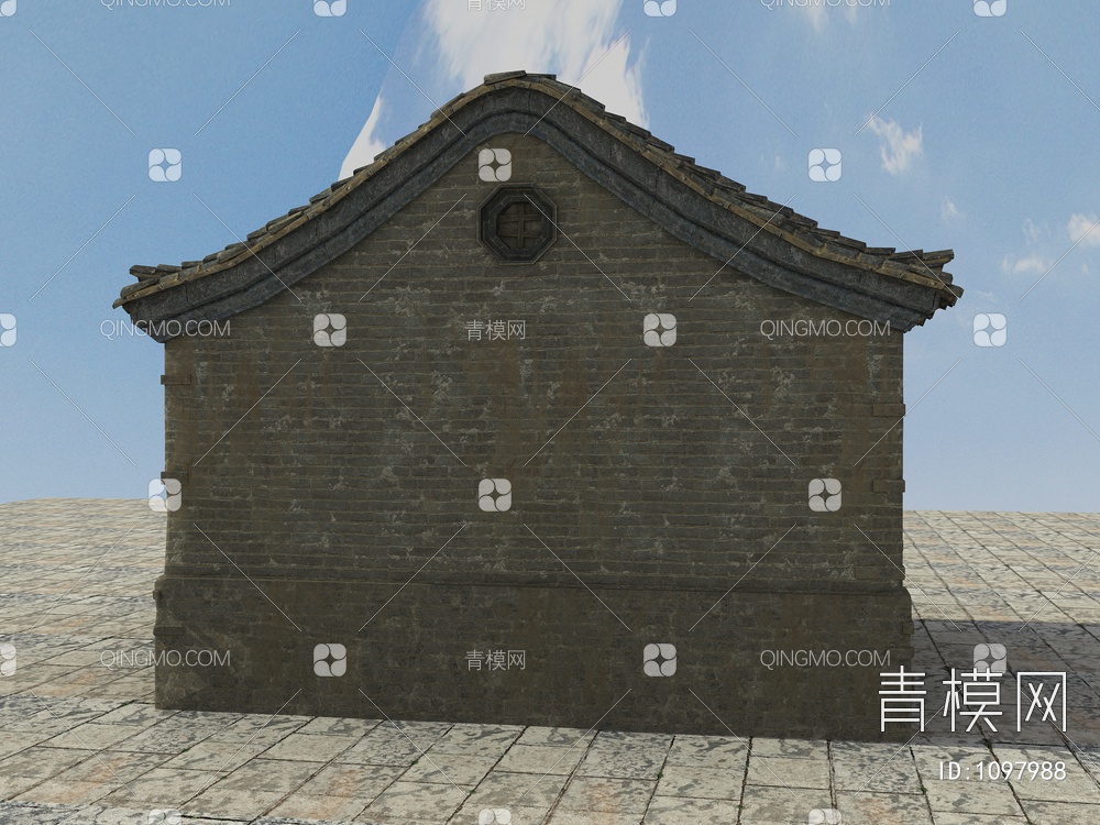 老房子、木房子、瓦房3D模型下载【ID:1097988】