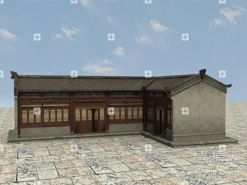 老房子、木房子、瓦房、土房、毛草房3D模型下载【ID:1098912】