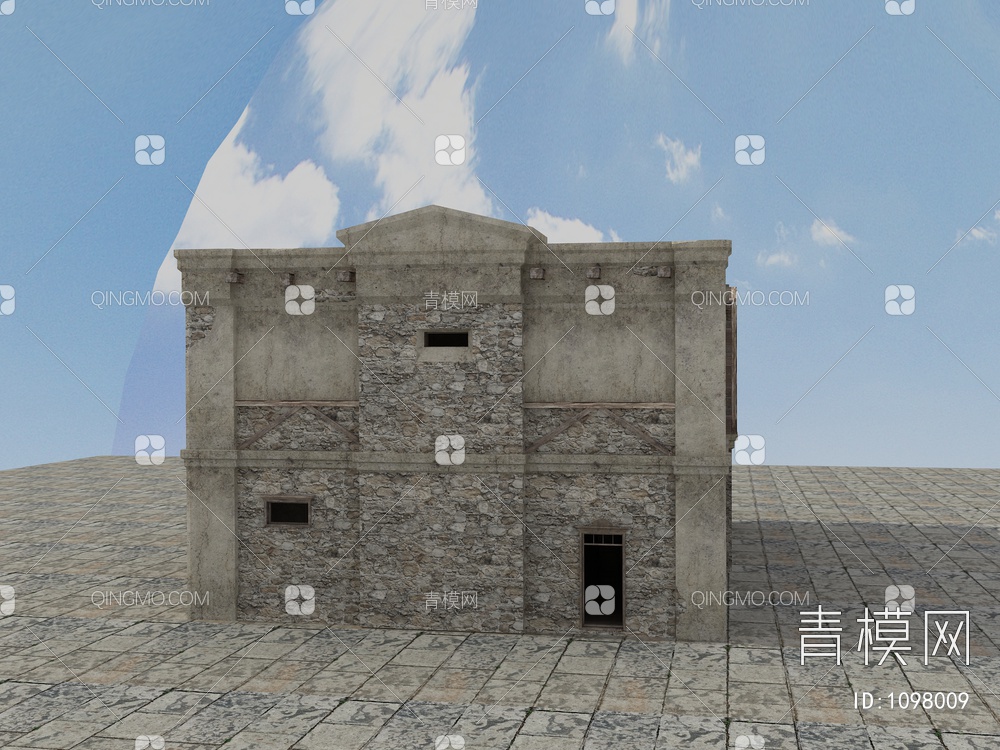 老房子、木房子、瓦房、土房3D模型下载【ID:1098009】
