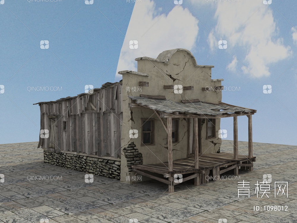 老房子、木房子、瓦房、土房3D模型下载【ID:1098012】