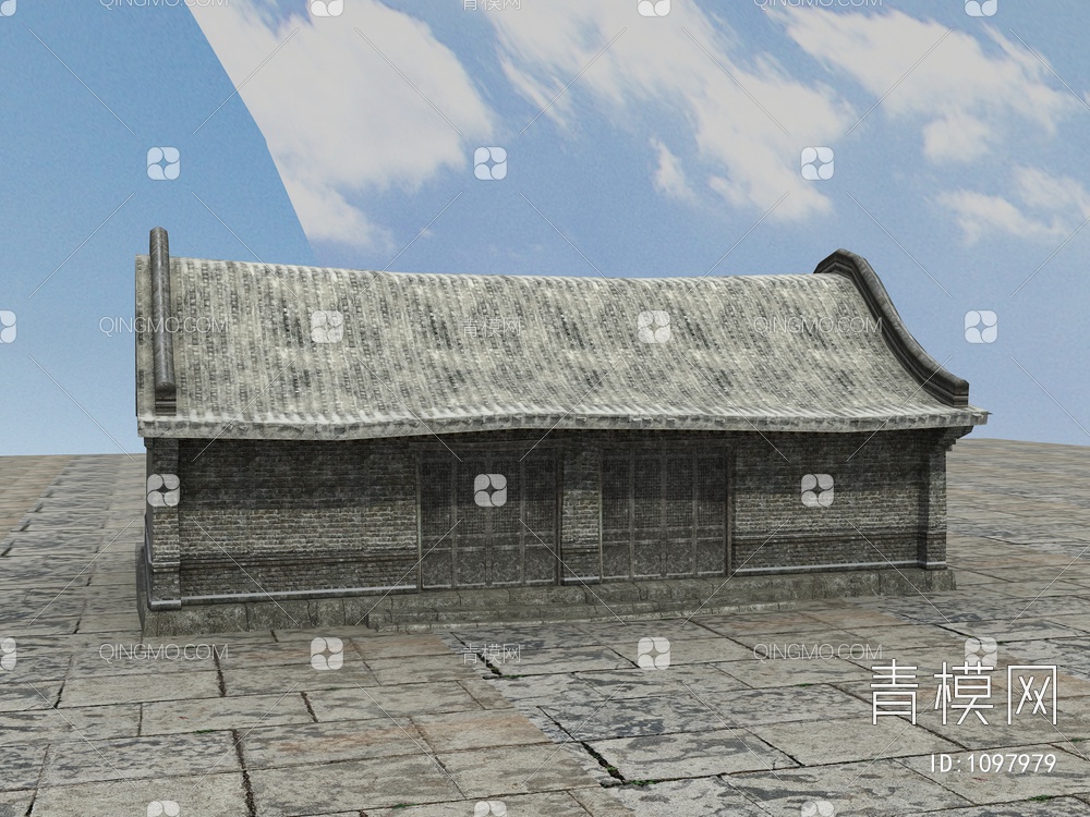 老房子、木房子、瓦房、土房3D模型下载【ID:1097979】