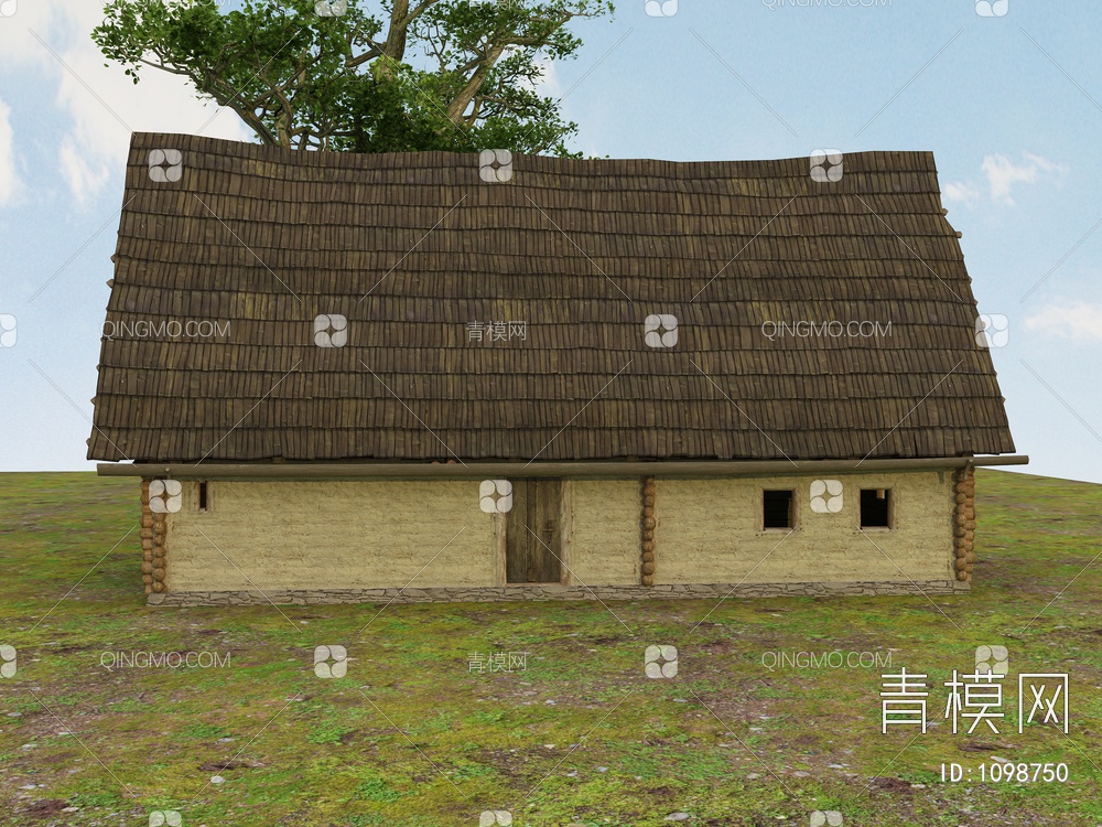 老房子、木房子、瓦房、土房3D模型下载【ID:1098750】