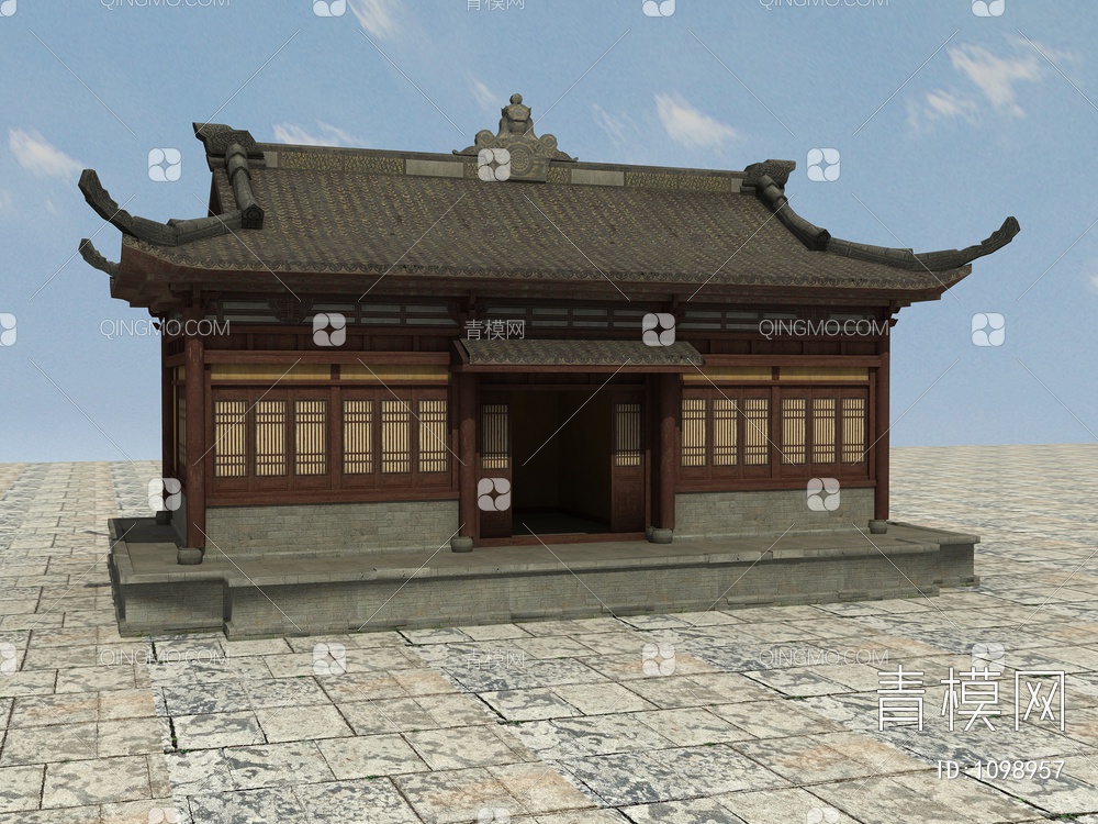 老房子、木房子、瓦房、土房、毛草房3D模型下载【ID:1098957】