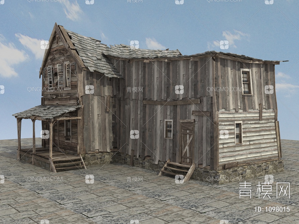 老房子、木房子、瓦房、土房3D模型下载【ID:1098015】