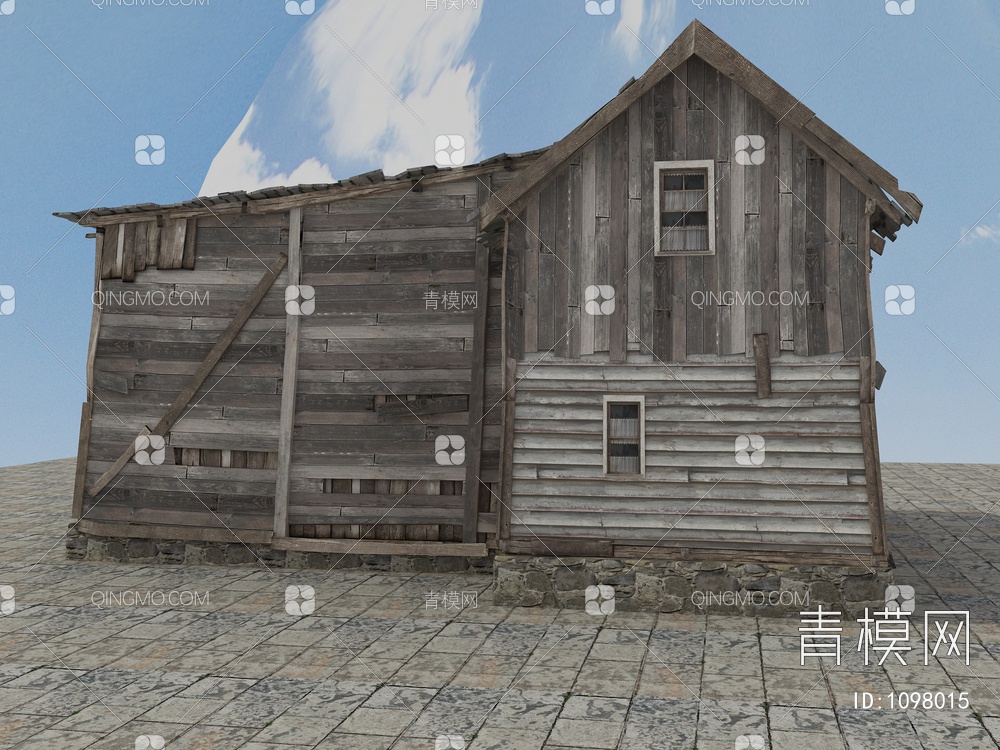 老房子、木房子、瓦房、土房3D模型下载【ID:1098015】