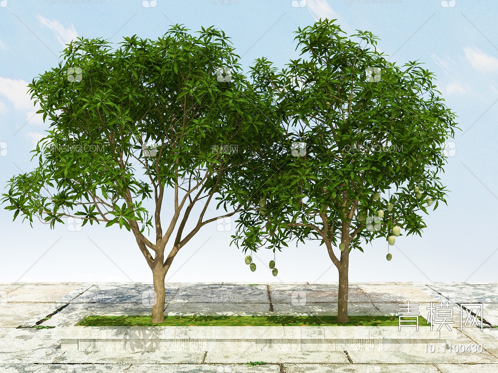 果树 芒果树3D模型下载【ID:1100430】
