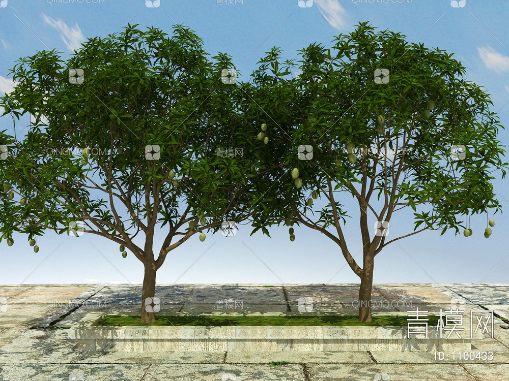 果树 芒果树3D模型下载【ID:1100433】