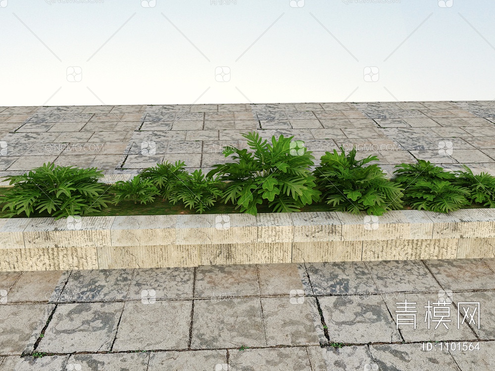 绿化植物、野草3D模型下载【ID:1101564】