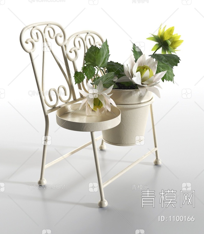 花瓶 花卉摆件3D模型下载【ID:1100166】