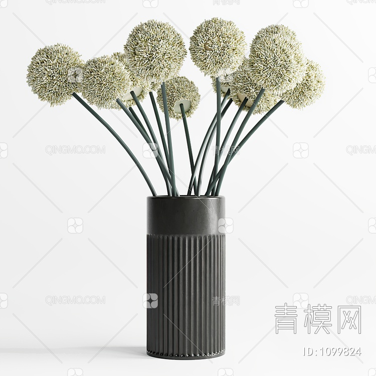 花艺 花瓶3D模型下载【ID:1099824】