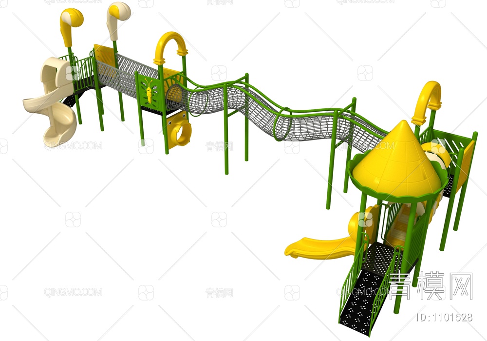 滑梯，儿童滑梯，儿童乐园3D模型下载【ID:1101528】